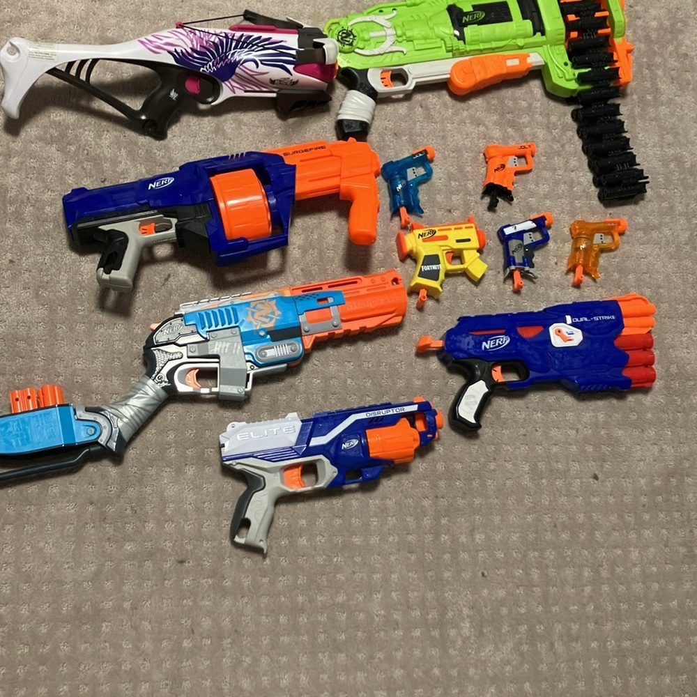 Nerf gun huge lot! EUC!